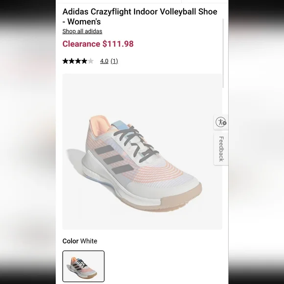 Adidas Crazyflight Indoor Volleyball Shoes - Picture 8 of 8